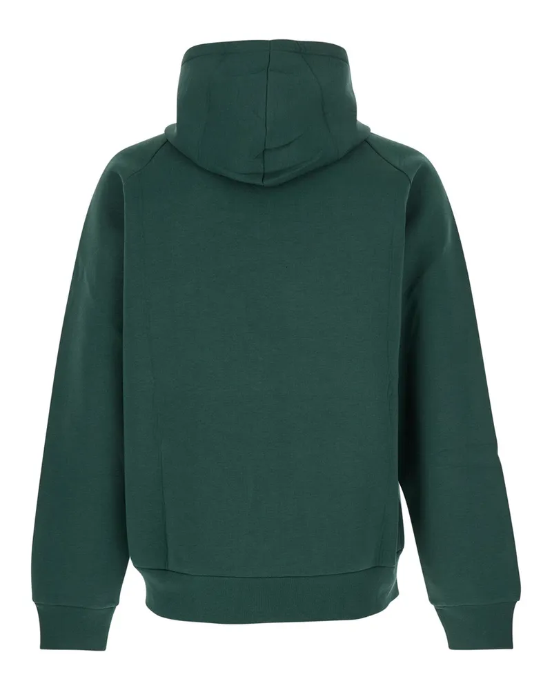 AUTRY Men's Green Hoodie With Dropped Shoulders Neoprene Sweatshirts Sweater Green