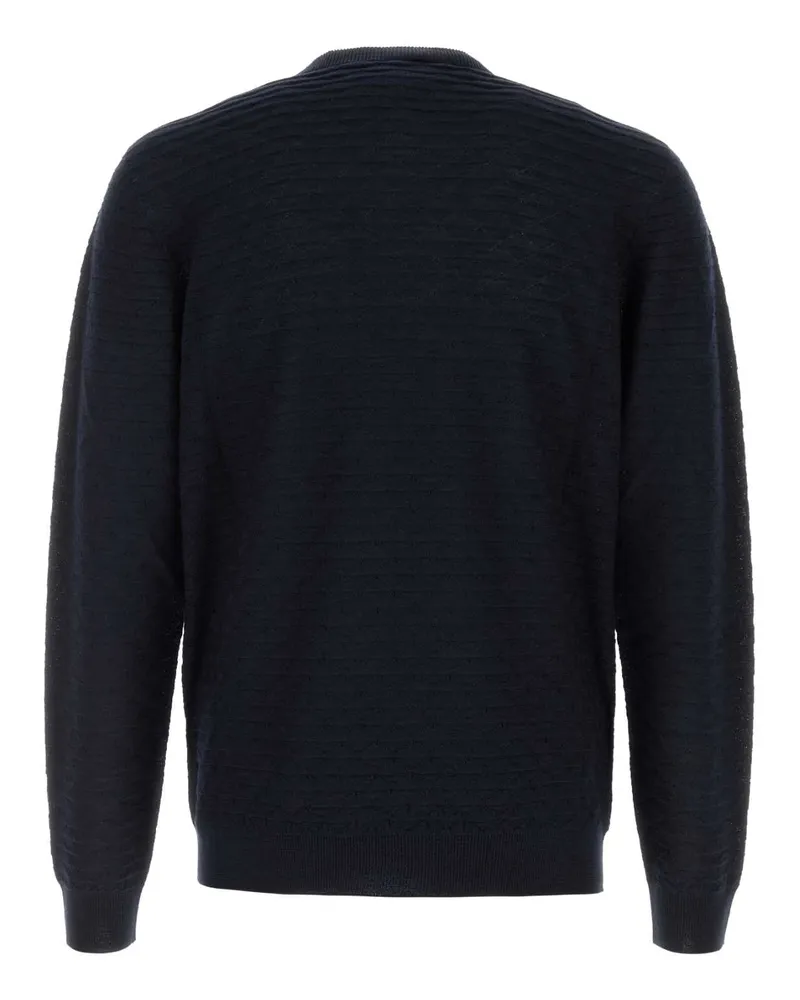 Giorgio Armani Virgin Wool Sweater — Navy Navy