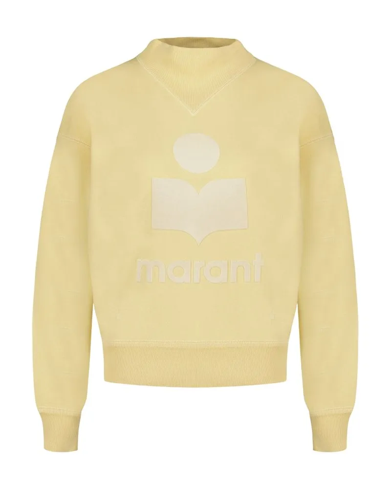 Isabel Marant Women's Moby Sweatshirt -  Cotton Yellow Ready-To-Wear Sweatshirts Yellow