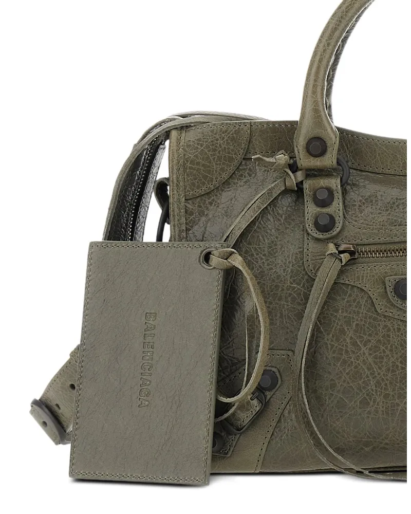 Balenciaga Le City Top Handle Bag — Army Green Army