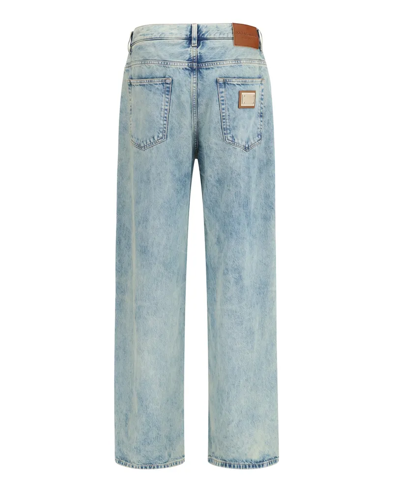 Dolce & Gabbana Oversized Denim Jeans — Blue Blue