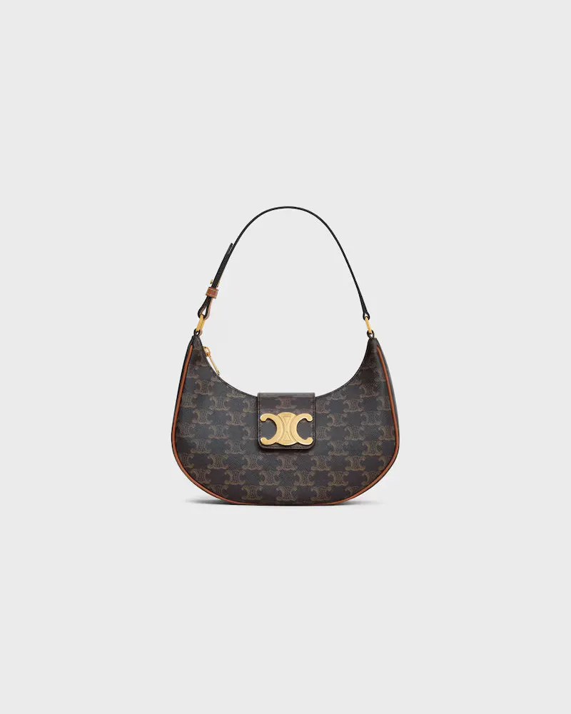 Celine Women's Medium Ava Triomphe Tan Brown Sacs Porté Épaule Brown
