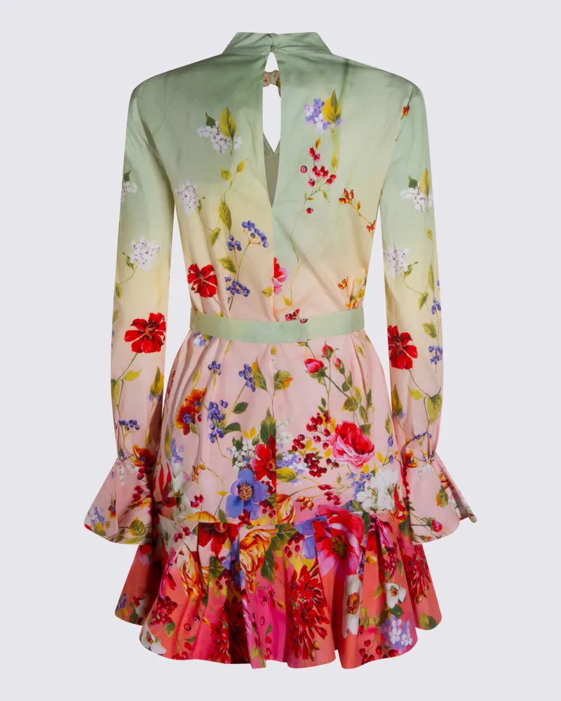 Roberto Cavalli Women's Dresses Green-Fuchsia Co El Green/fuchsia Multicolor