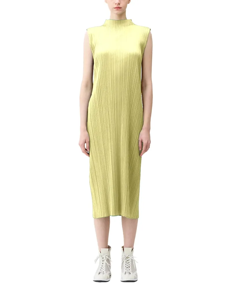 Issey Miyake Pleats Please Dress — Yellow Yellow