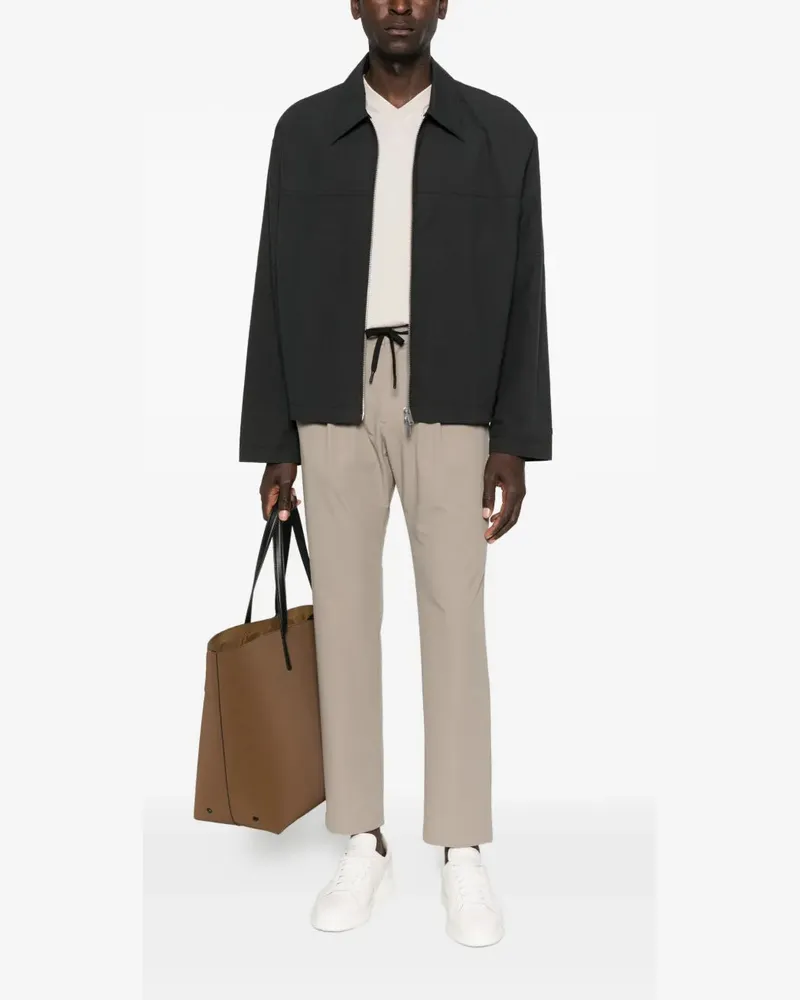 Herno Women's Pleated Drawstring Trousers Aw25 M 
