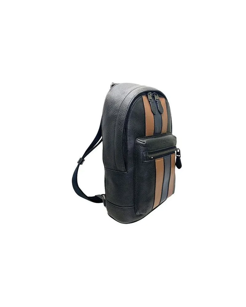 Coach Women's Handbag Gunmetal-Black Saddle-Midnight Leather Black
