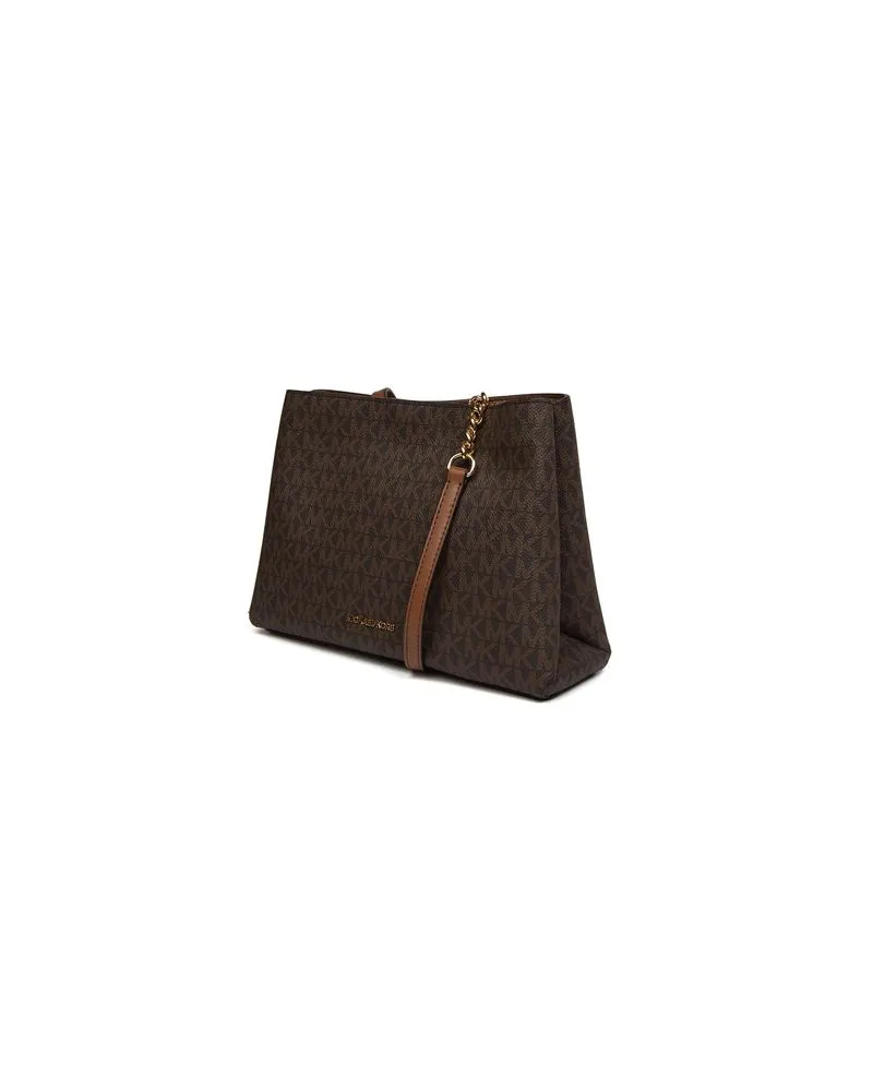 Michael Kors Coated Canvas Crossbody Bag — Brown Brown