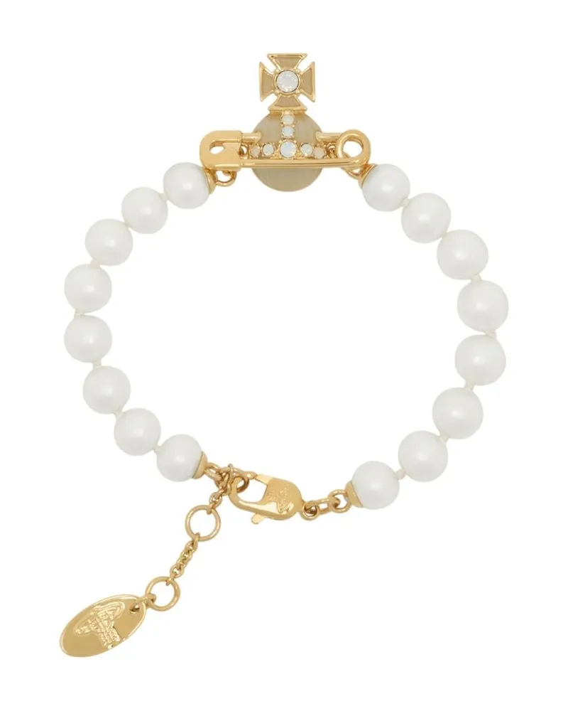 Vivienne Westwood Women's Kitty Pearl Bracelet Metal Gold Jewelry-Watches Bracelets Gold