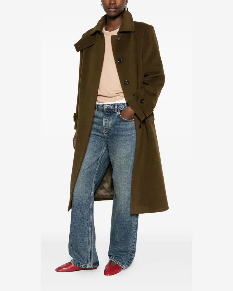 Tagliatore Virgin Wool Houndstooth Coat — Brown Brown