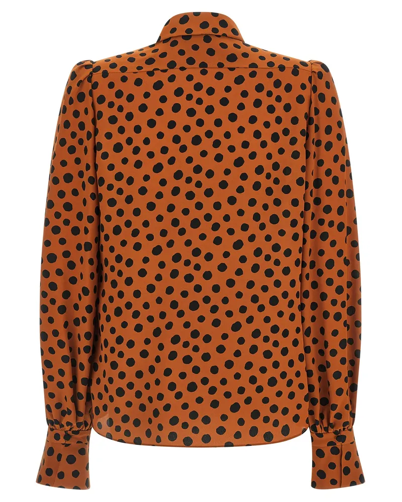 Valentino Garavani Women's Orange Silk Blouse Orange