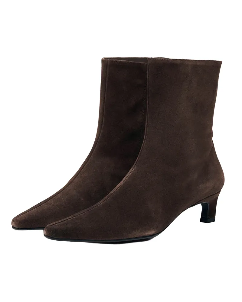 Alohas Women's Ankle Boots Ambar Rift Brown Suede Upper Brown