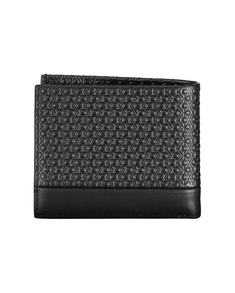 Calvin Klein Embossed Logo Wallet — Black Black