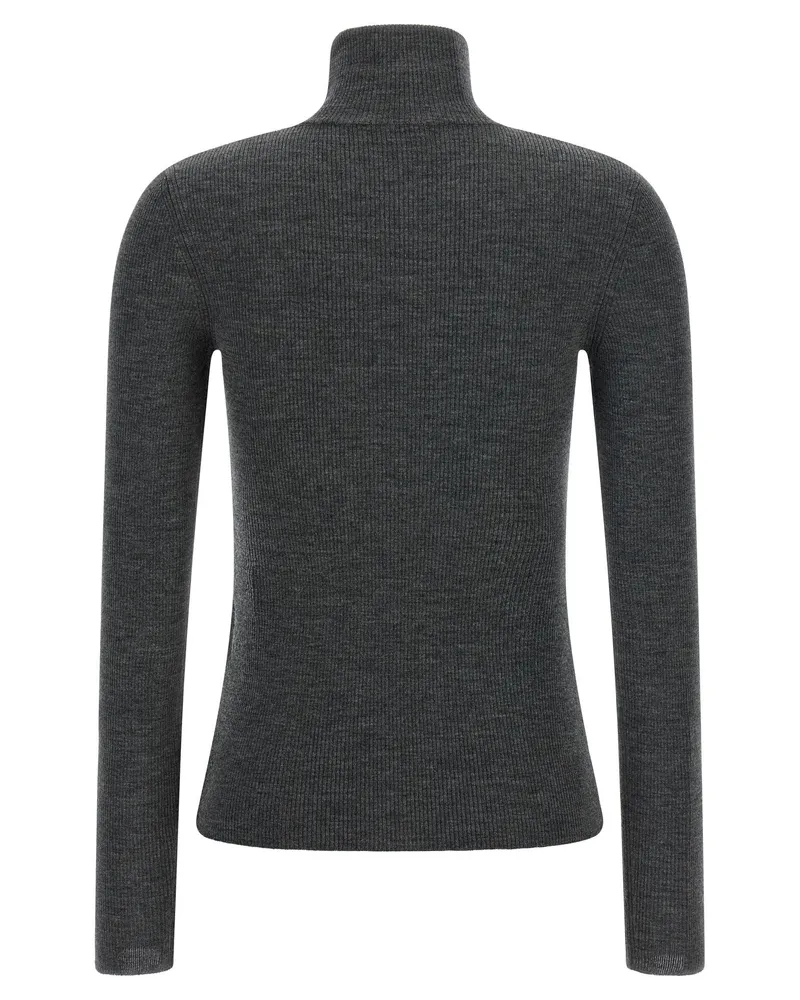 Max Mara Virgin Wool Ribbed Sweater 