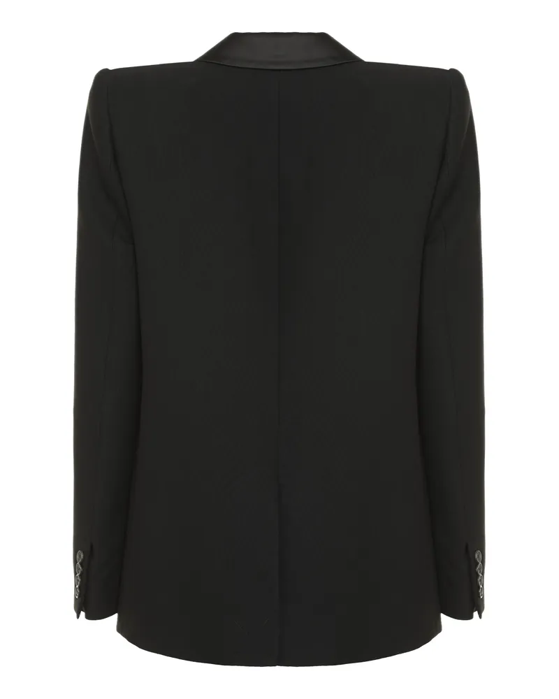 KHAITE Women's Helio Single-Breasted Jacket Black Viscose Blazers Black