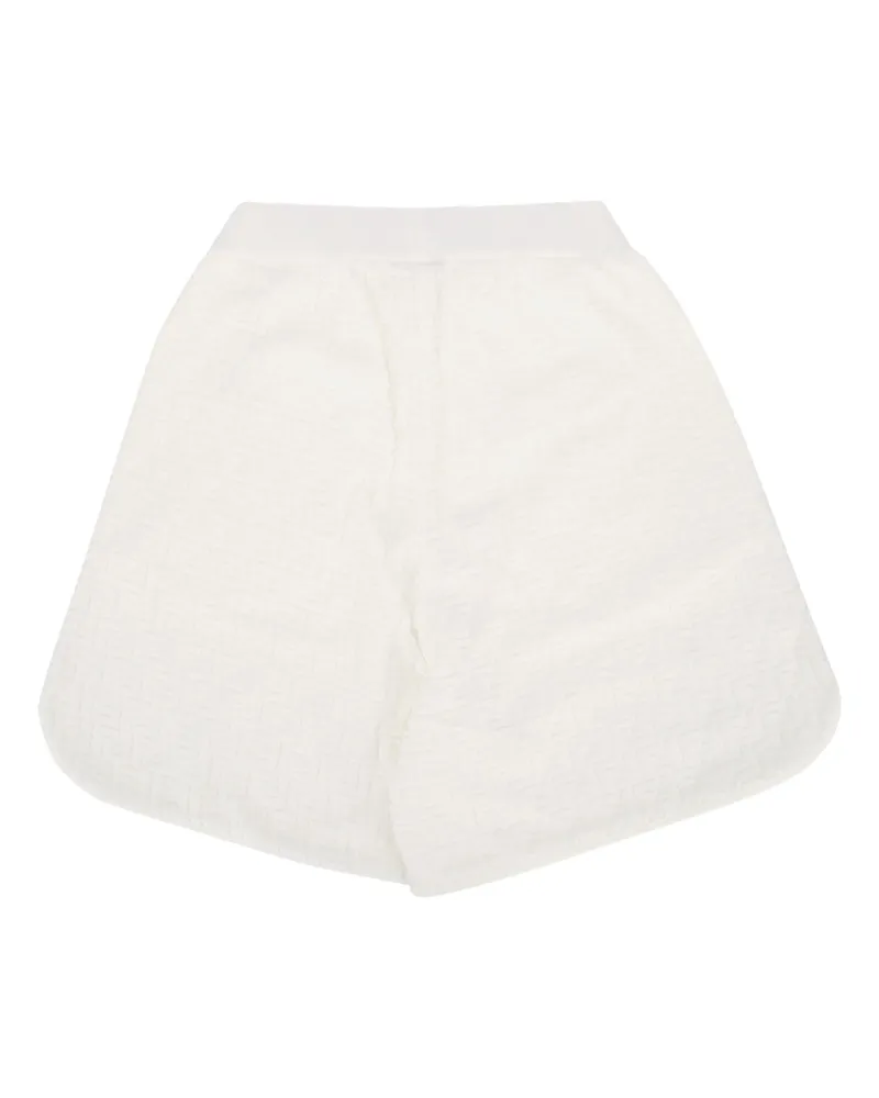 Fendi Boys' Shorts Spugna Ff Gesso White