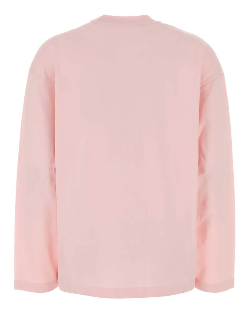 Jil Sander Women's Cotton Crew Neck T-Shirt Pink Pink