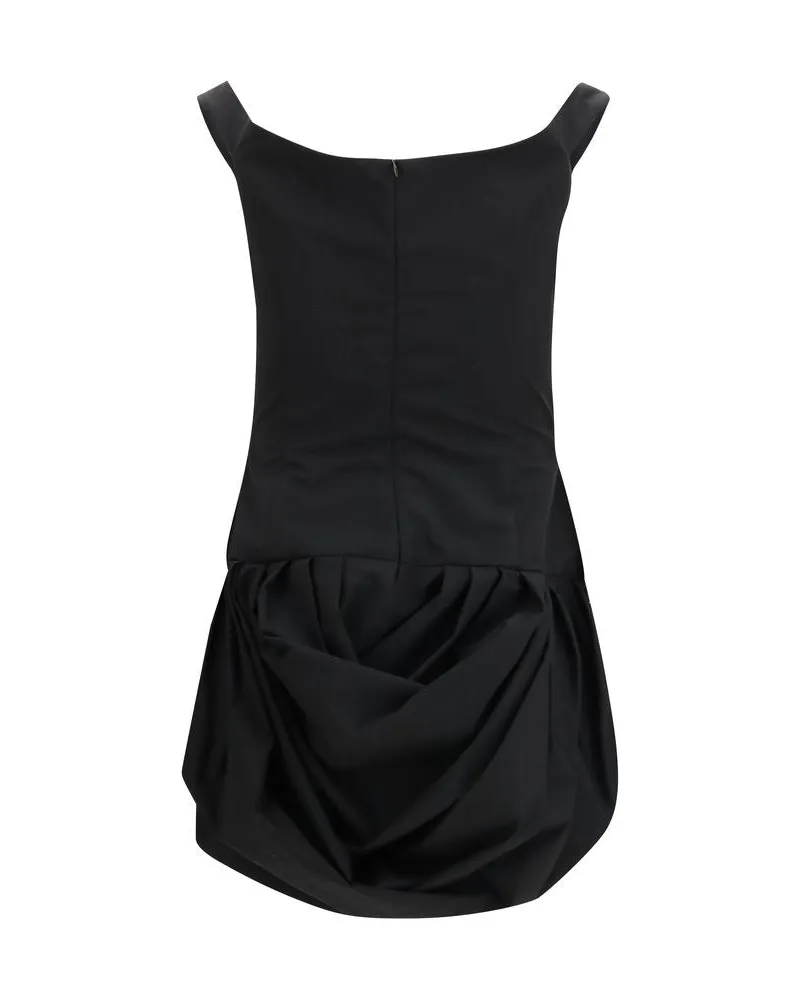 Magda Butrym Women Black Polyester Casual Dress Black