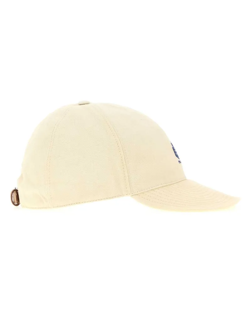 Prada Men's Cream Cotton Baseball Cap Sabbia Cappelli Hat Beige