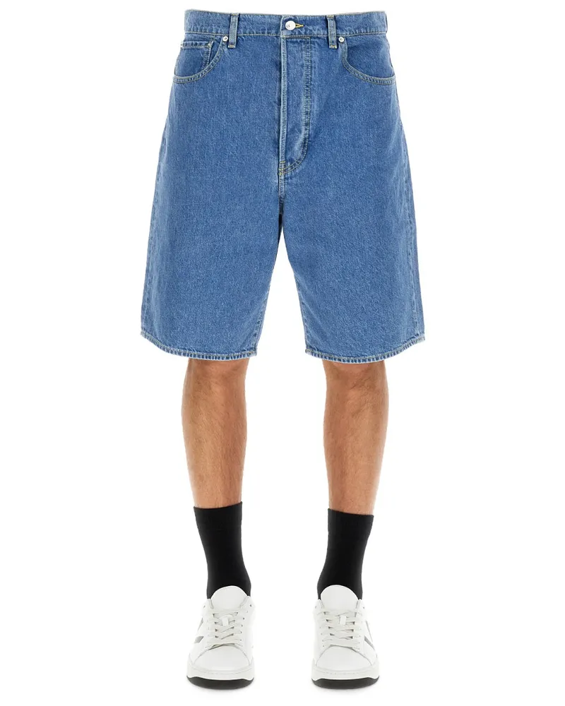 Kenzo Cotton Bermuda Shorts — Blue Blue