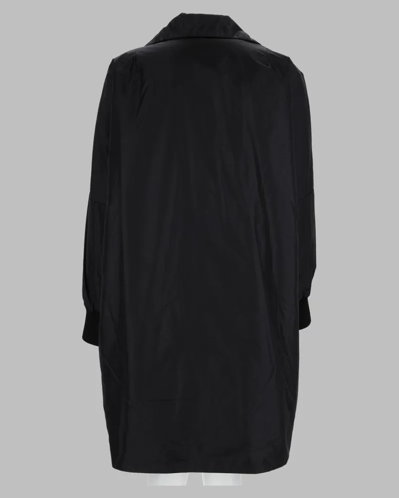 ASPESI Padded Nylon Coat — Black Black