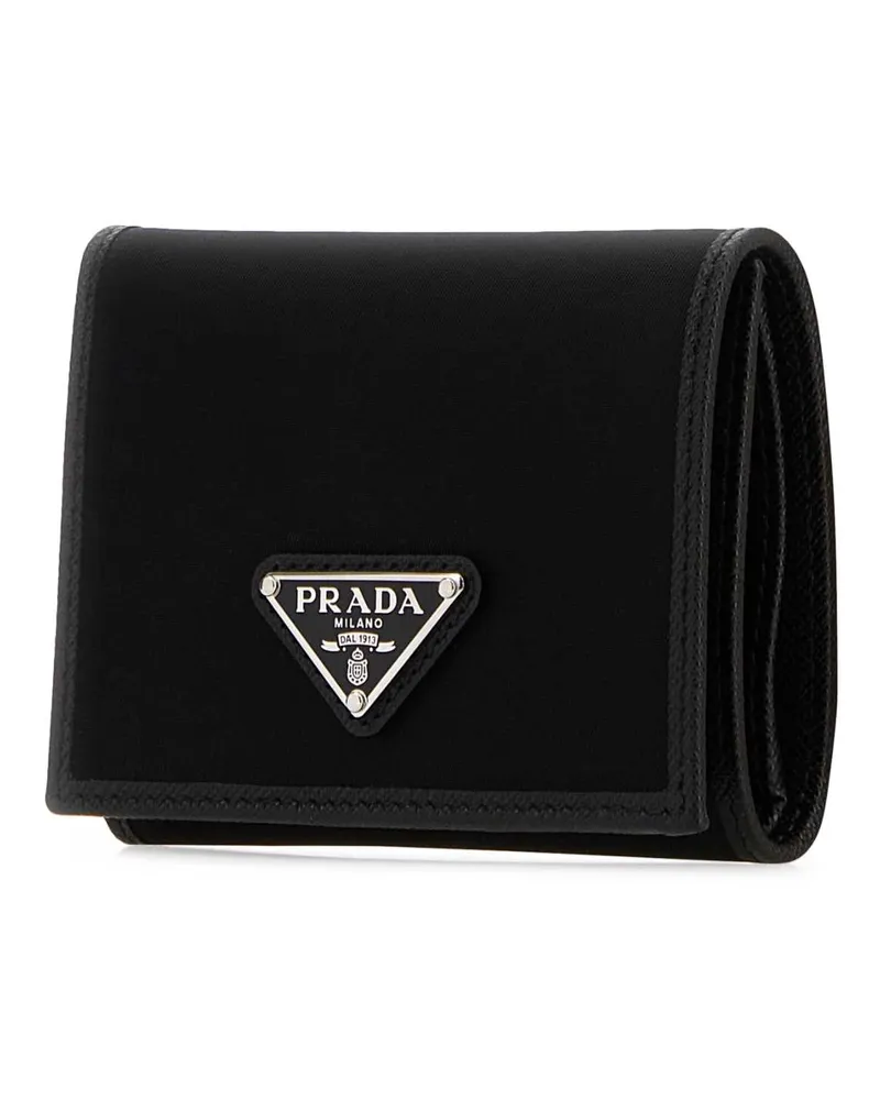 Prada Men's Black Fabric Wallet Nero Portafogli Black