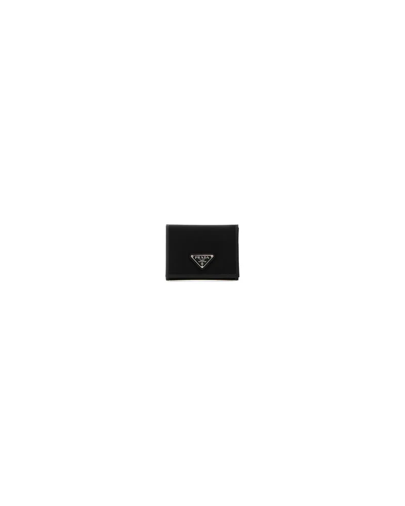 Prada Men's Black Fabric Wallet Nero Portafogli Black