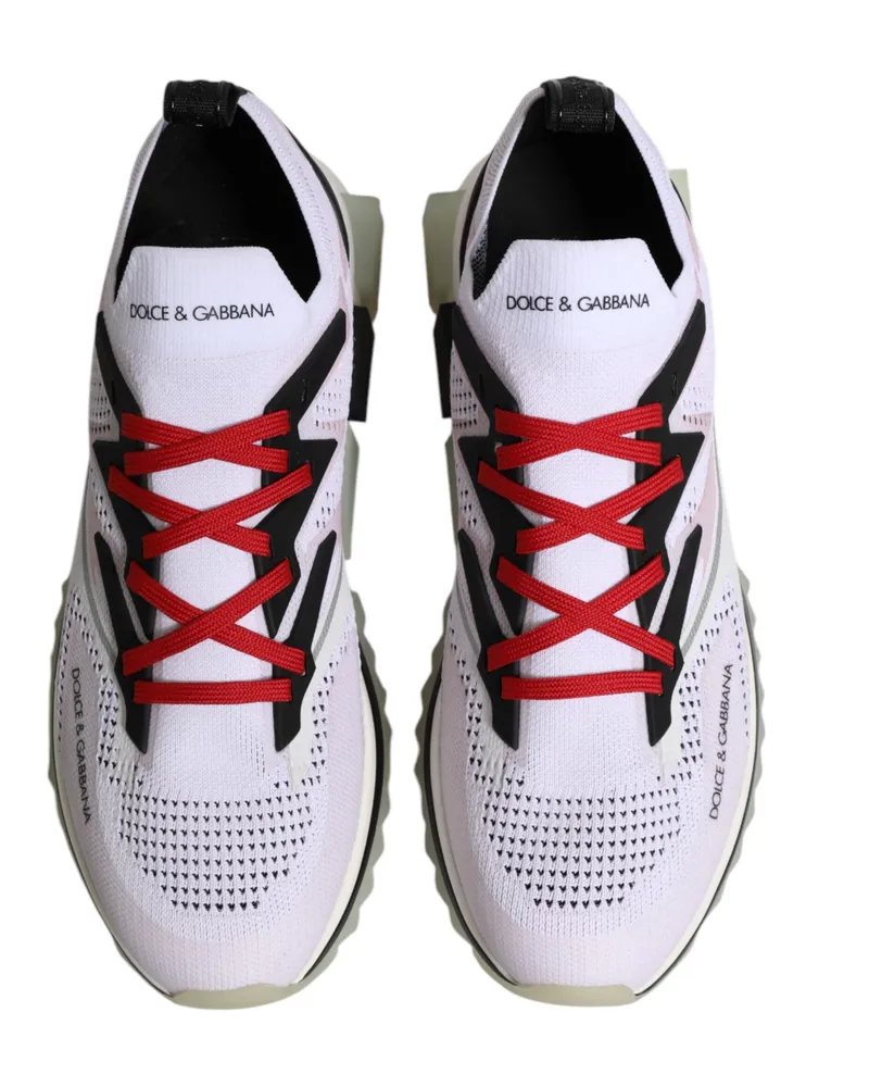 Dolce & Gabbana Men's Sorrento Sneaker White Polyester Viscose White