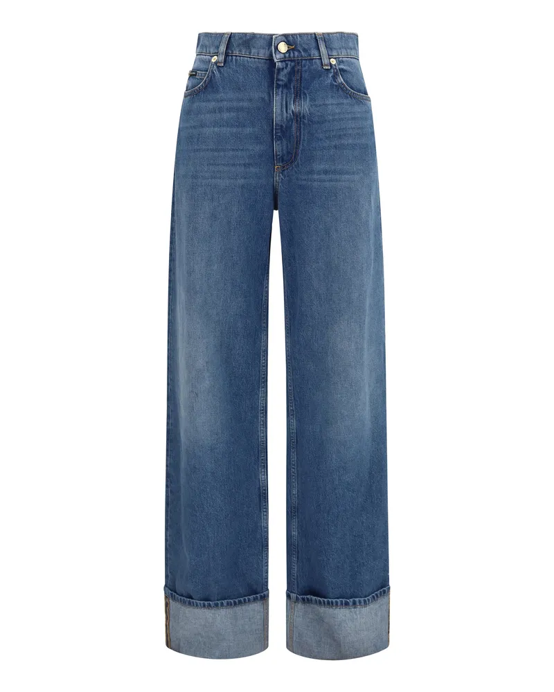 Dolce & Gabbana Women's Jeans Denim Blue Cotton Blue