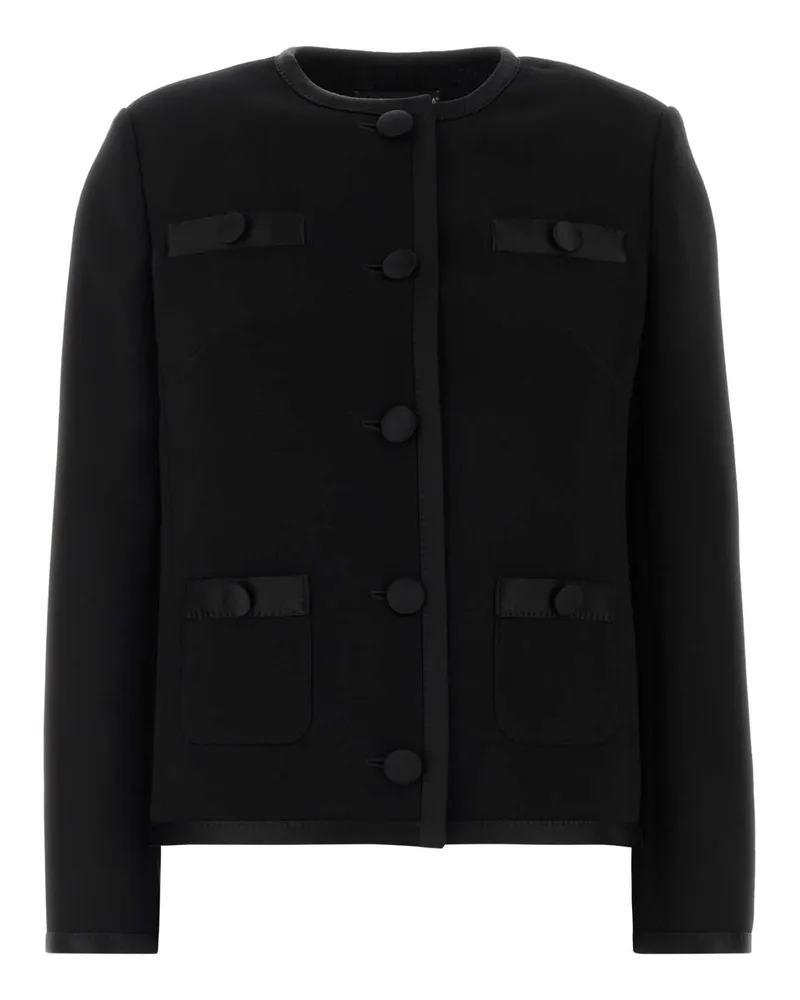 Dolce & Gabbana Virgin Wool Blend Blazer — Black Black