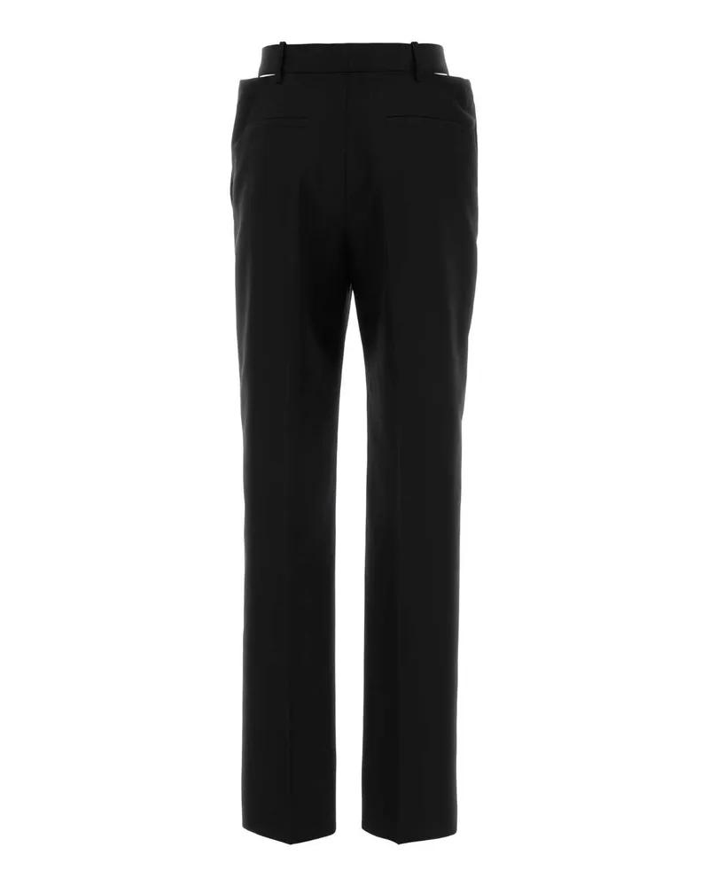 Jil Sander J03ka0342j40249 001 Black Exterior: Virgin Wool Pantaloni Trousers Black