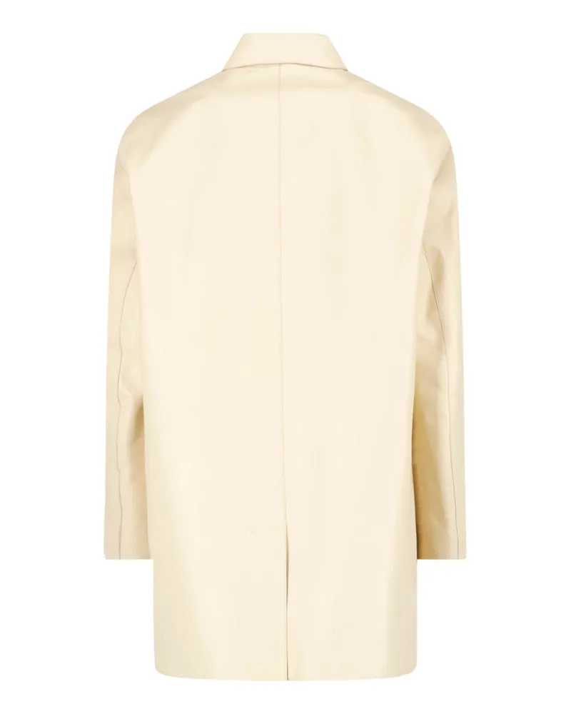 Jil Sander Women's Jackets Cream Bovine Leather Cream