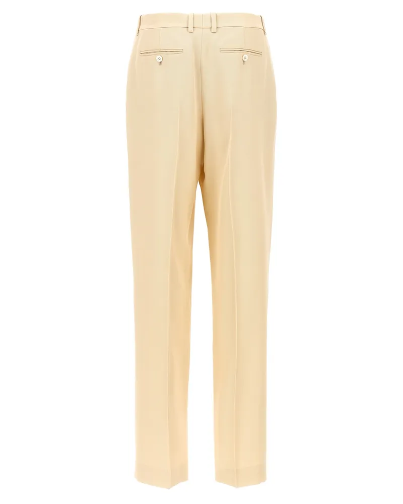 Tom Ford Women's Beige Silk Dress Pants Beige