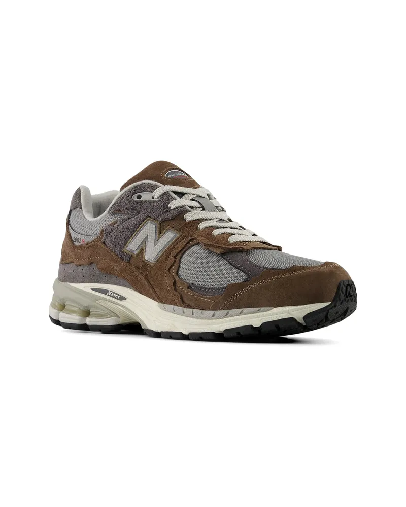 New Balance Suede and Mesh Sneakers — Brown Brown