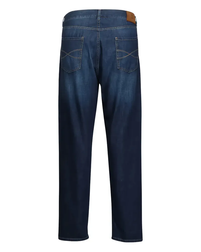 Brunello Cucinelli Men's Five-Pocket Jeans Ss26 M Indigo