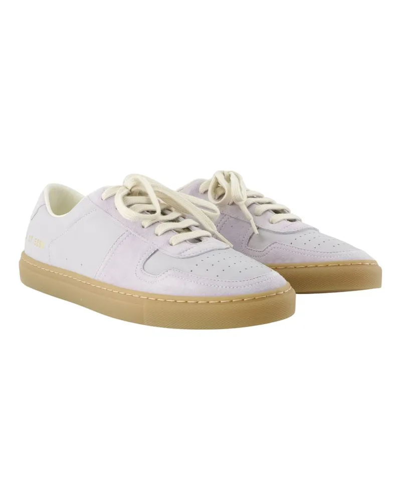 Common Projects Women's Bball Duo Sneakers -  Leather Purple Calfskin Shoes Purple