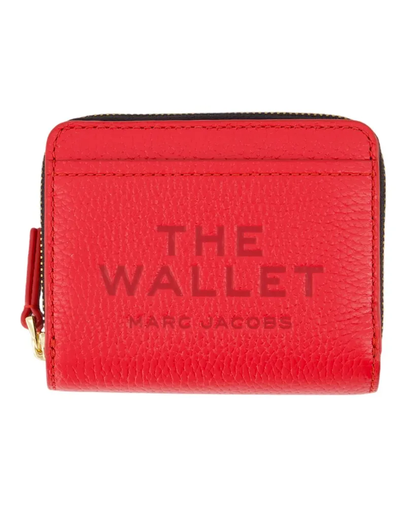 Marc Jacobs Women's Compact Leather Wallet Red Cowhide Red