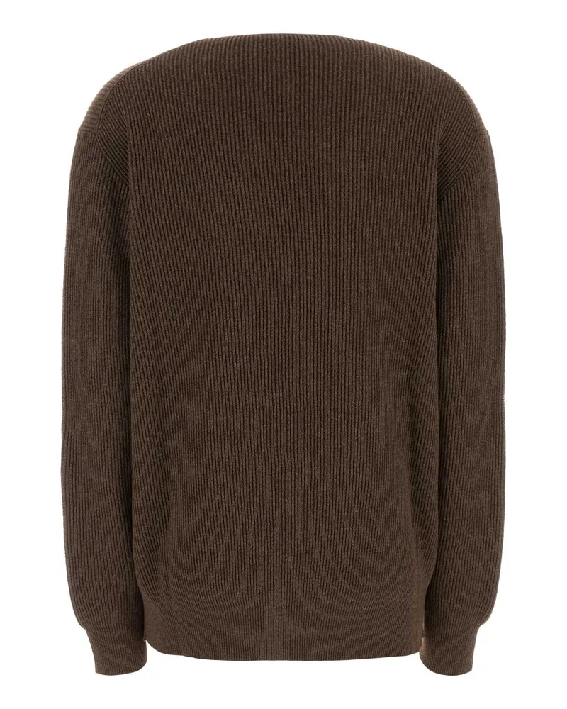 The Row Phef Sweater — Brown Brown