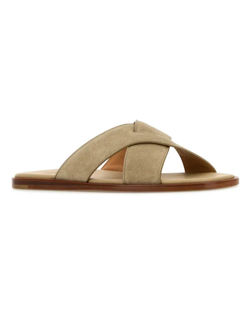Church's Men's Sand Suede Slippers Desert Flat Shoes Beige