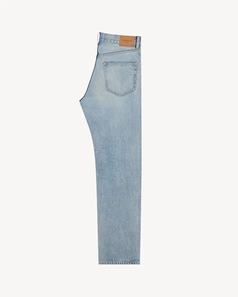 Saint Laurent Classic Five-Pocket Denim Jeans — Blue Blue