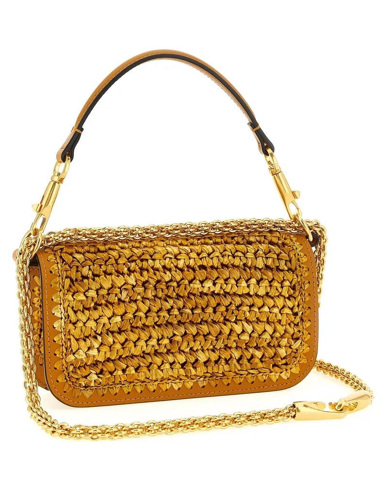 Valentino Garavani Women's Gold Viscose Shoulder Bag Gold