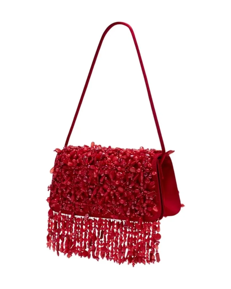Cult Gaia Women's Idalia Shoulder Bag -  Synthetic Red Shoulder-Hobo-Bags Red