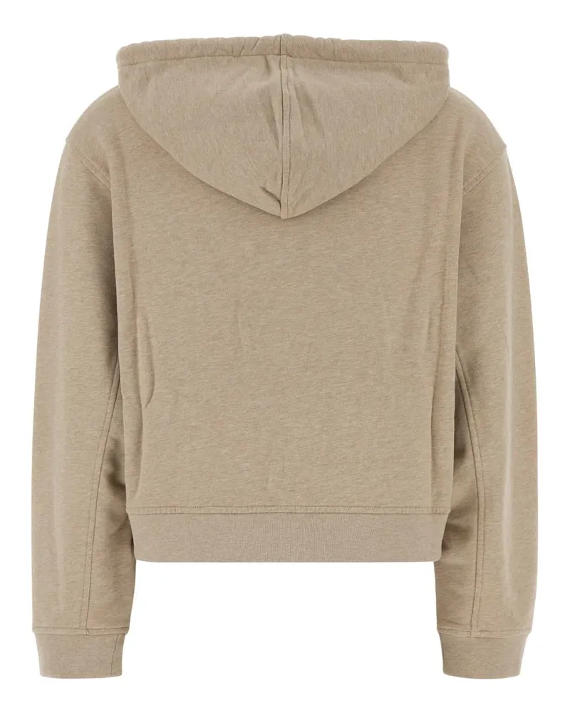 Kitsuné Women's Beige Cotton Sweatshirt Mistbeigemelange Exterior: Organic Felpe Sweater Beige