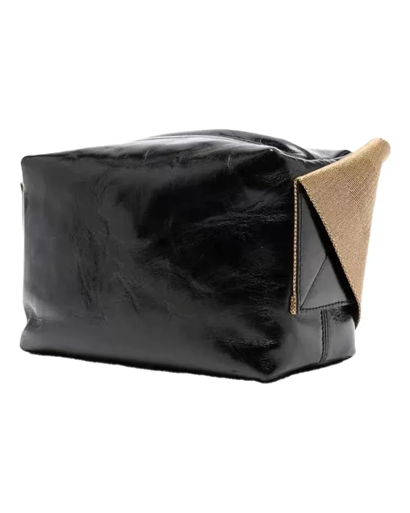 Uma Wang Calfskin Leather Shoulder Bag — Black Black