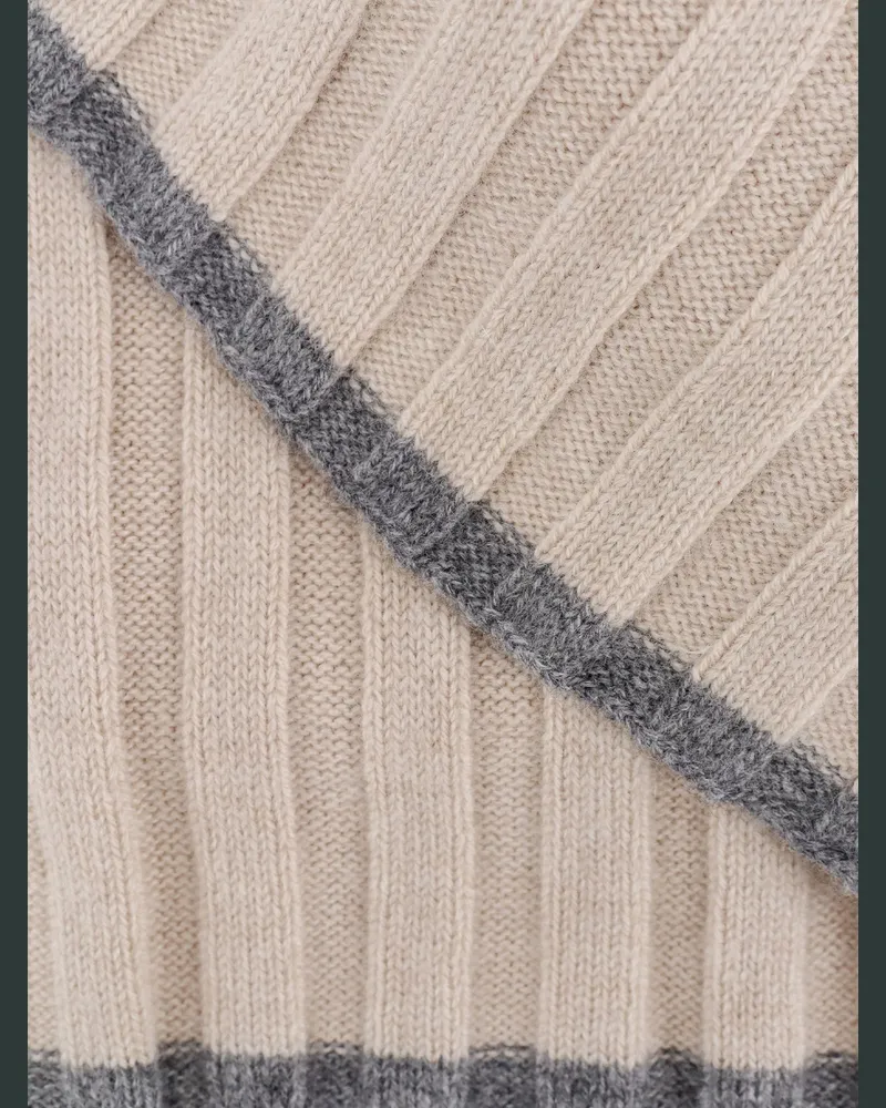 Brunello Cucinelli Men's Scarf Cashmere Beige Scarfs Beige