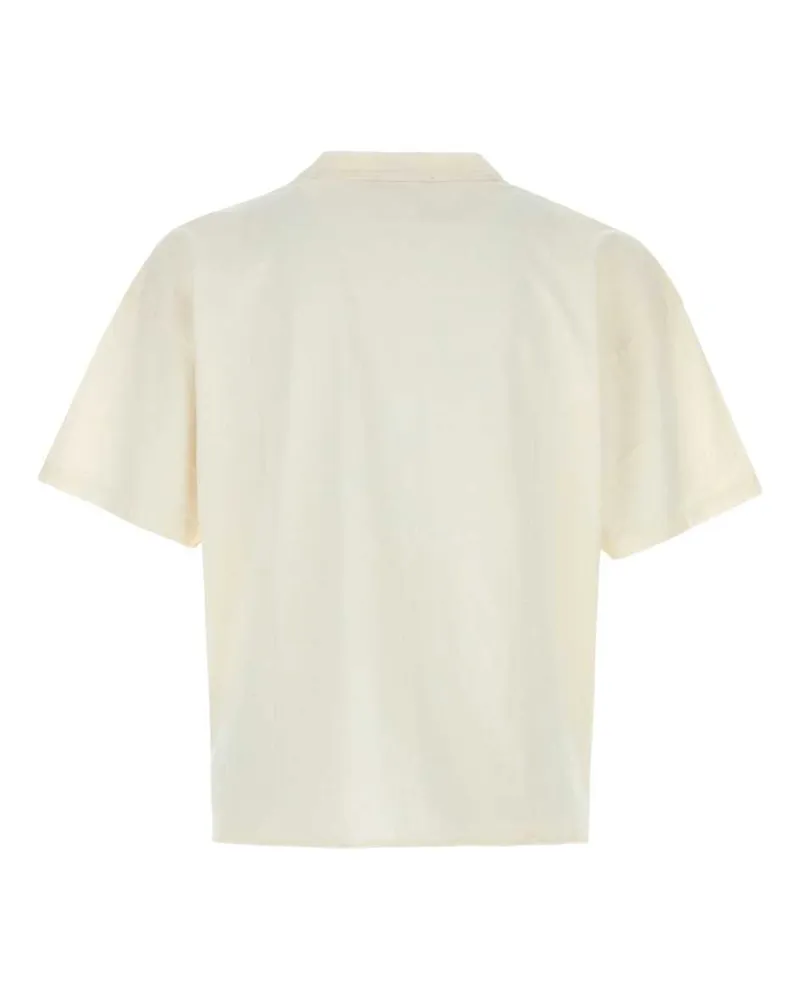 REPRESENT Men's Ivory Cotton Blend T-Shirt Flatwhite Hemp T-shirts And Polos White