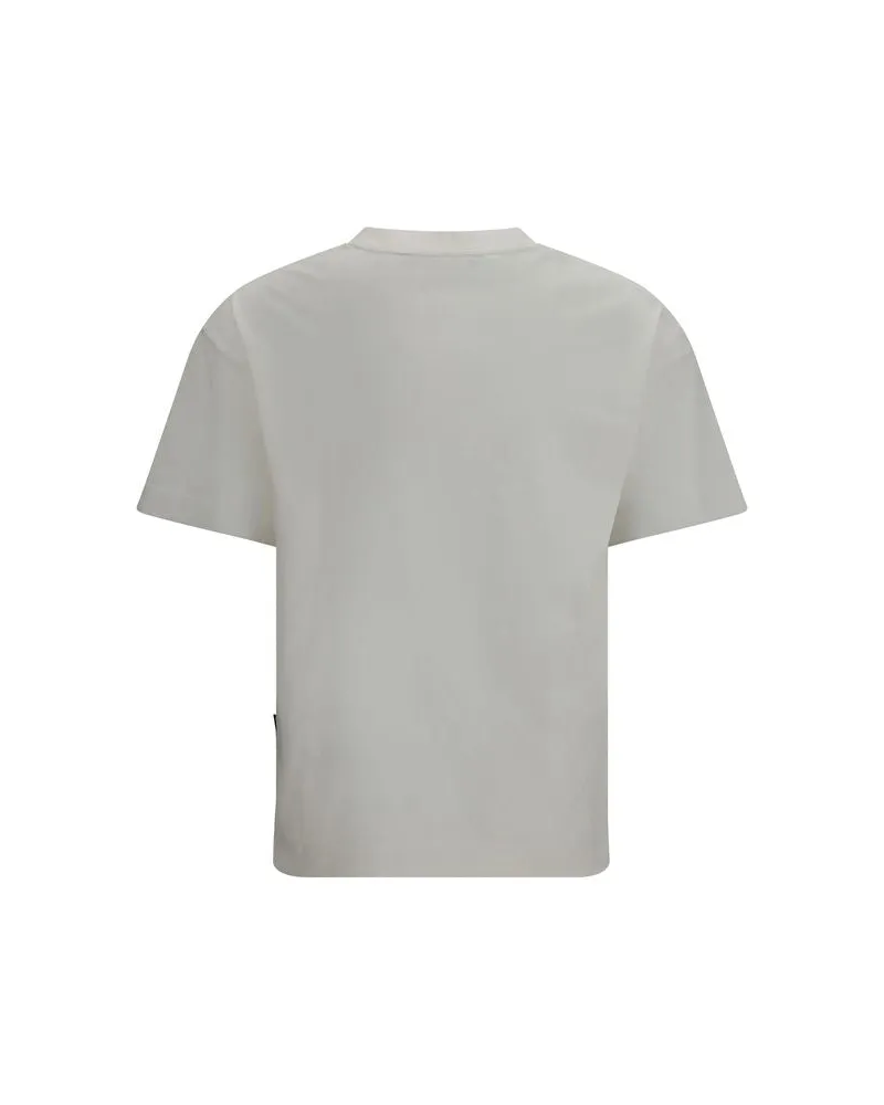 Palm Angels Men's White Cotton T-Shirt White
