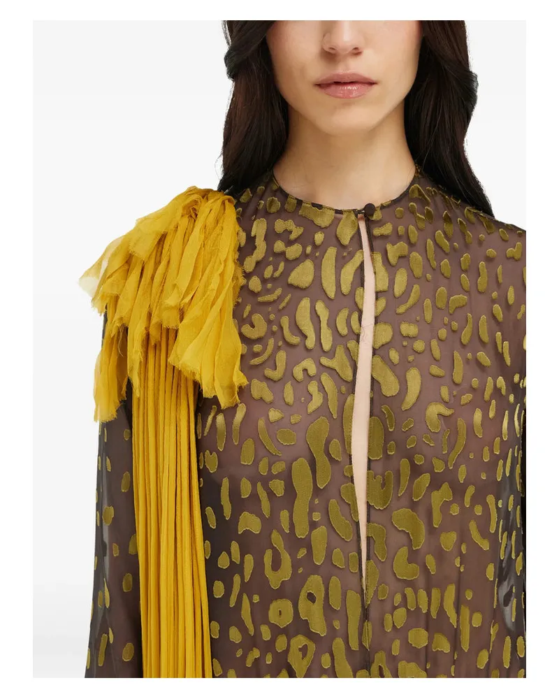 Ferragamo Beies Bodysuit — Brown Brown