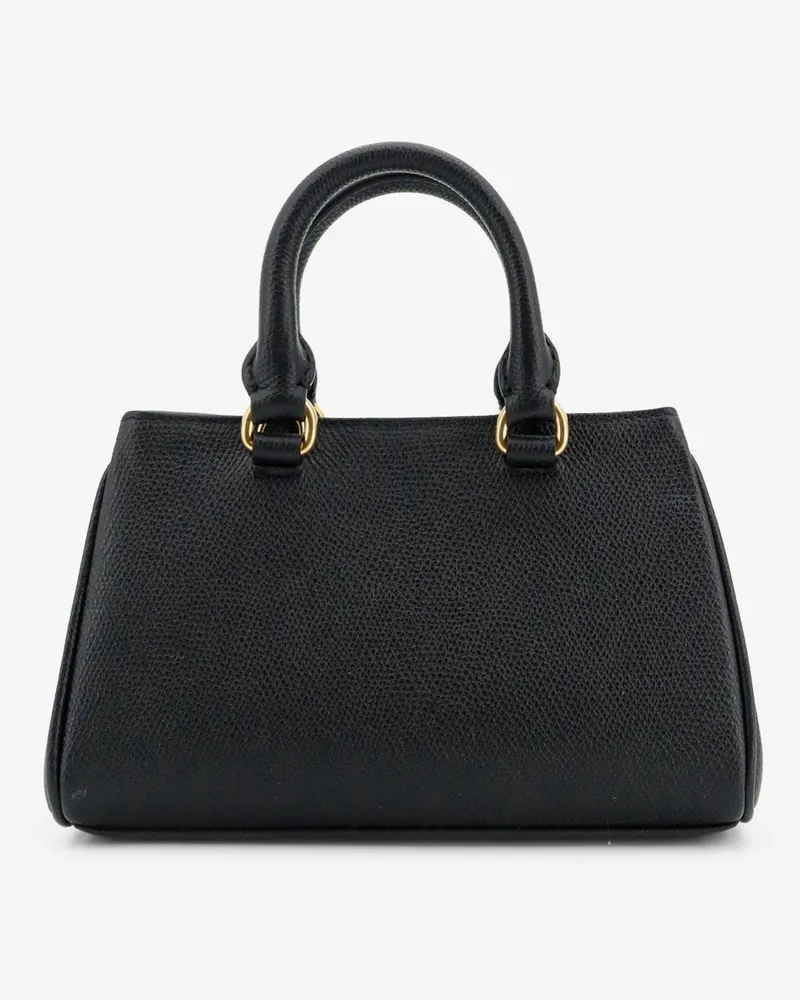 Valentino Garavani Women's Mini Leather Handbag Vlogo Signature Black Handbags Hand Bags Black