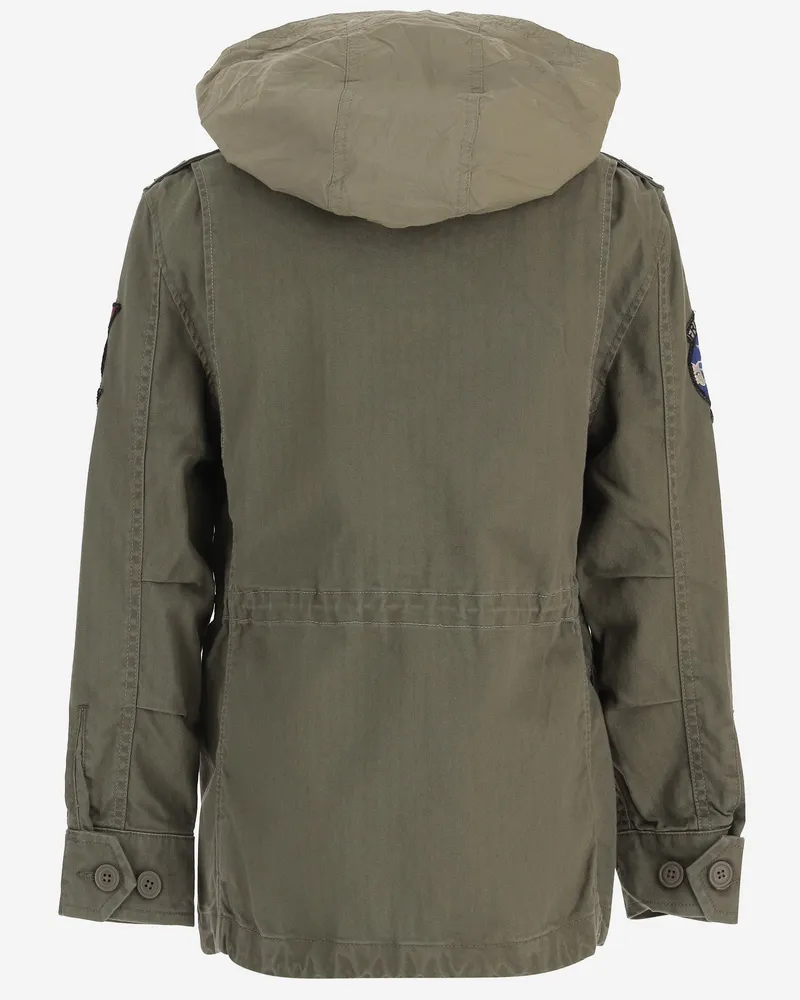Ralph Lauren Boys' Cotton Parka Military Green Jacket Green