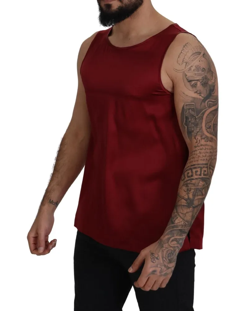 Dolce & Gabbana 100% Silk Tank Top — Red Red